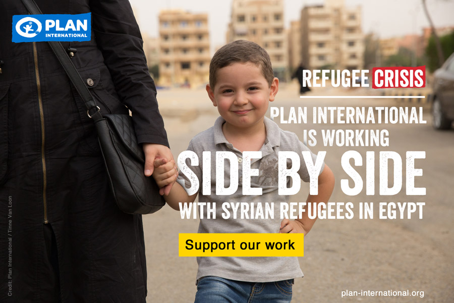 Plan International used one of the images for the social media campaign.